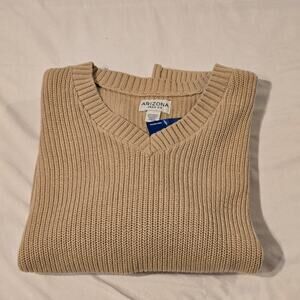 Arizona Large Khaki Cable Knit Sweater NWT